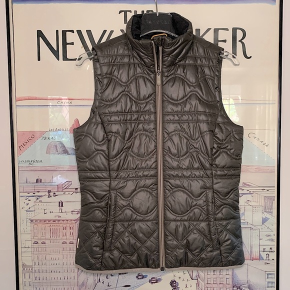 Lole quilted design vest in a fab green|grey colour, lightweight size S - Picture 1 of 13